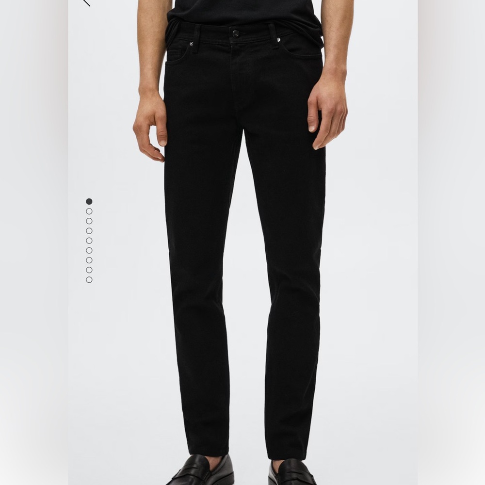 Mango Slim Fit Black Jeans 32/32
